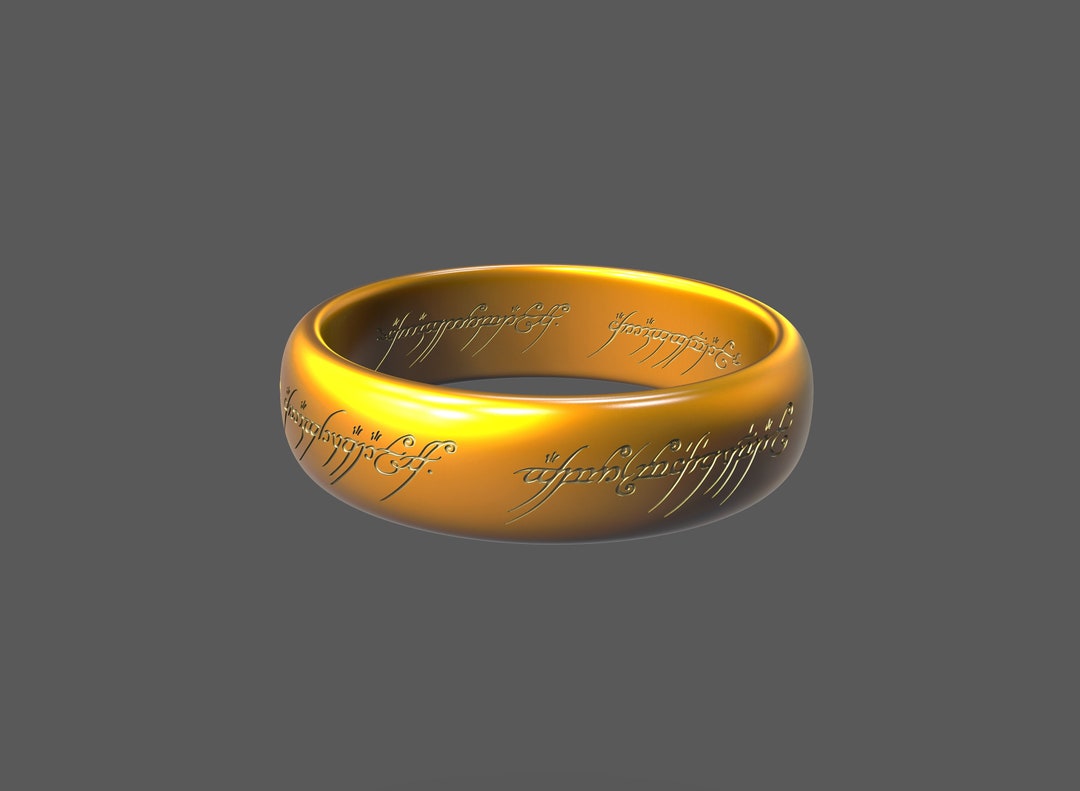 Lotr the One Ring 3D Printing STL Files - Etsy