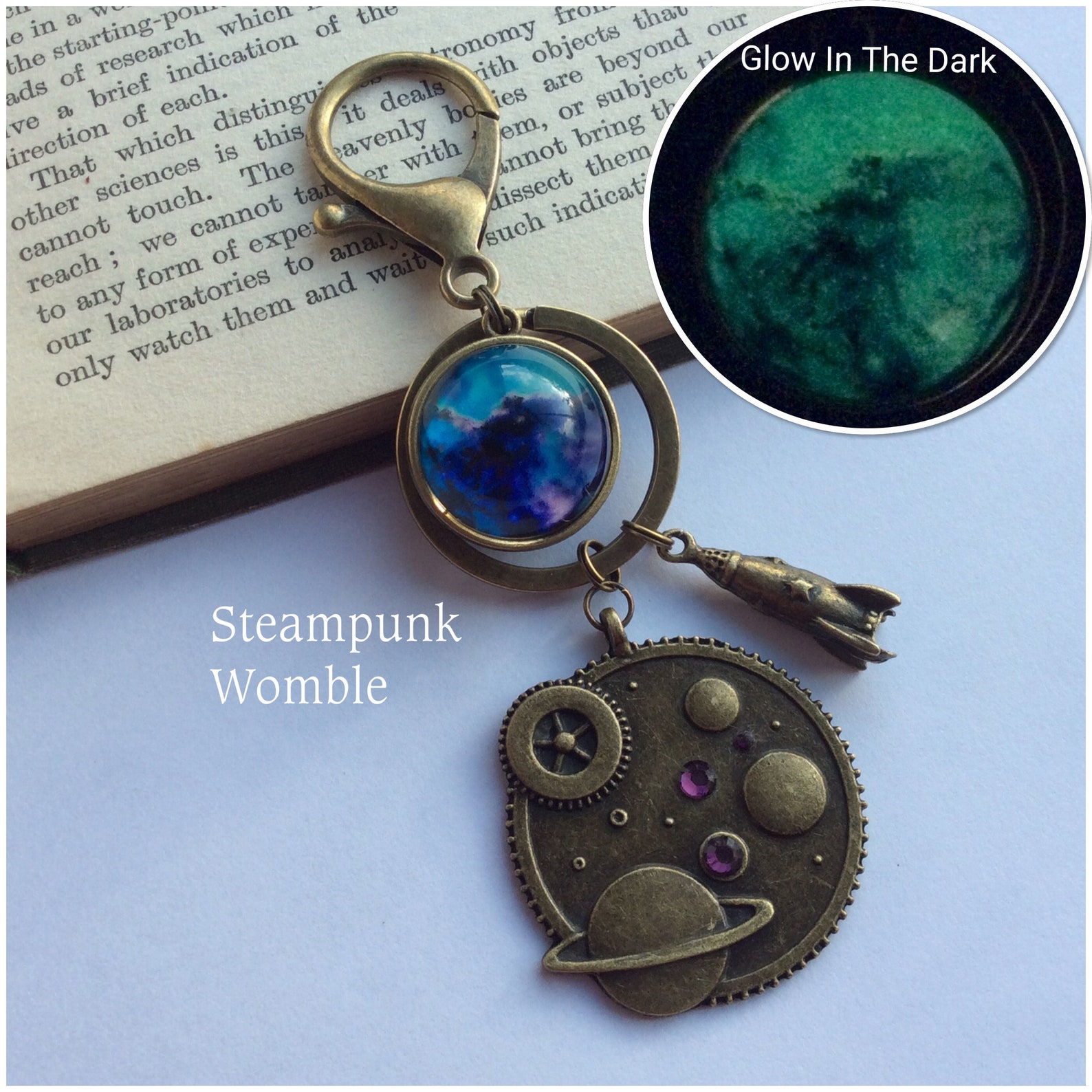 Space Keychain Scifi keyring Science fiction gift Gift for Etsy