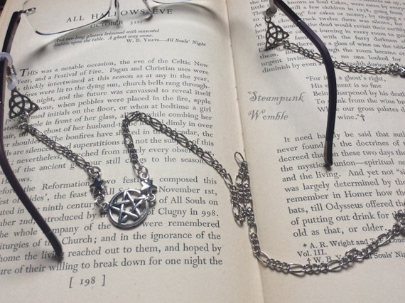 Pagan Glasses Chain Spectacles Holder Witchy Things Sunglasses Chain Reading Accessories Gift For A Witch Pentacle Jewellery