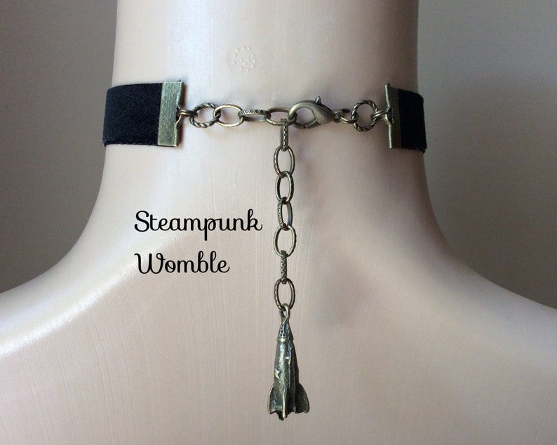 Space Choker With Pendant, Black Velvet Choker, Astronomy Jewellery ...