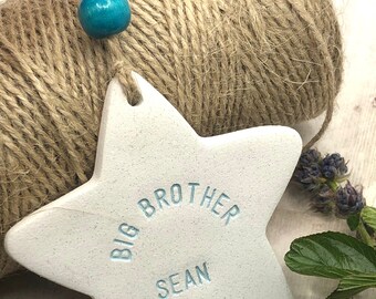 Big brother, wall decor, sibling gift, new baby gift, homecoming gift, big bro gift, little brother, baby brother