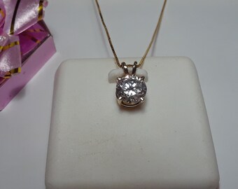 Solid 925 Sterling Silver Pave Inspiration Chaîne de sécurité avec Clear CZ Accents