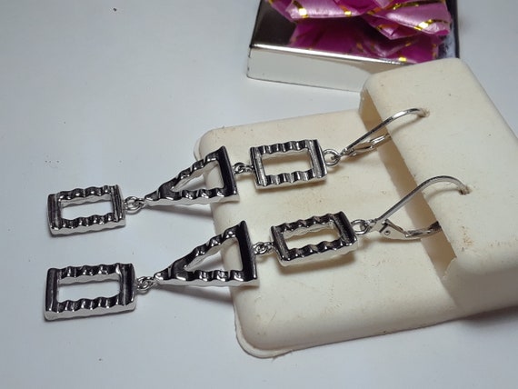 Estate Triple Rectangle/Triangle Mirror Polished … - image 3