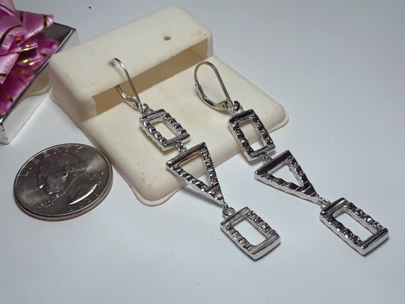 Estate Triple Rectangle/Triangle Mirror Polished … - image 4