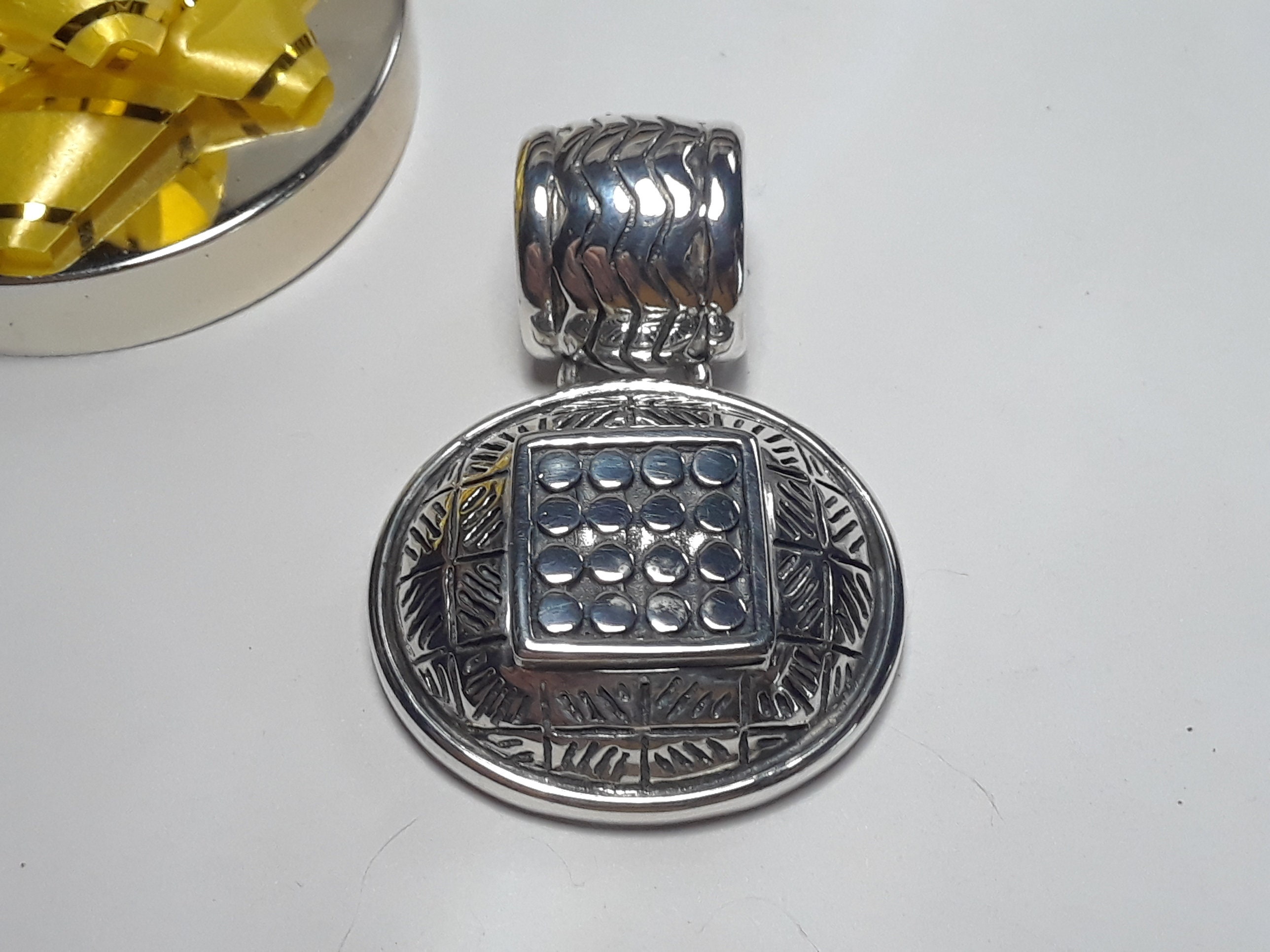 Vintage Dot, Cross Pattern, Zig Zag Sterling Silver 925