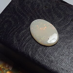 Estate 3.76ct Natural White Precious Oval Opal 18X12mm loose Gemstone #18813