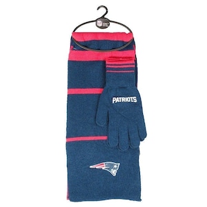 New England Patriots NFL Knit Scarf & Gloves Set