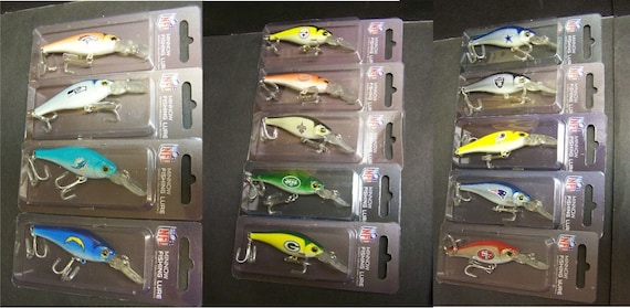 NFL Assorted Team Minnow Fishing Lure Crank Bait Pick Your Team