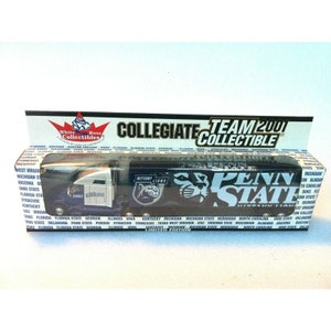 Penn State Nittany Lions Transporter Tractor Trailer 2001 Diecast Truck 1:80 NCAA Licensed New in the Orig Box