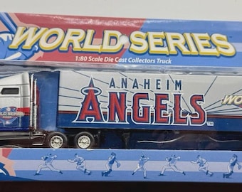 2002 Los Angeles / Anaheim Angels World Series Tractor Trailer Transporter Semi Diecast Truck MLB