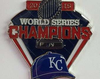 MLB Lapel Pin 2015 KC Kansas City Royals World Series Champions Lapel Pin Officially Licensed
