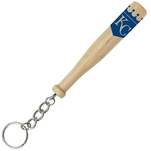 Kansas City Royals Mini Wood Baseball Bat Keychain Key Ring MLB Licensed