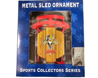 Florida Panthers Metal Sled Ornament Collector Series NHL Hockey by Topperscot