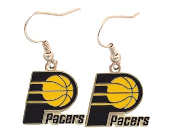 Indiana Pacers Dangle Earrings Team Logo Earrings New NBA Basketball