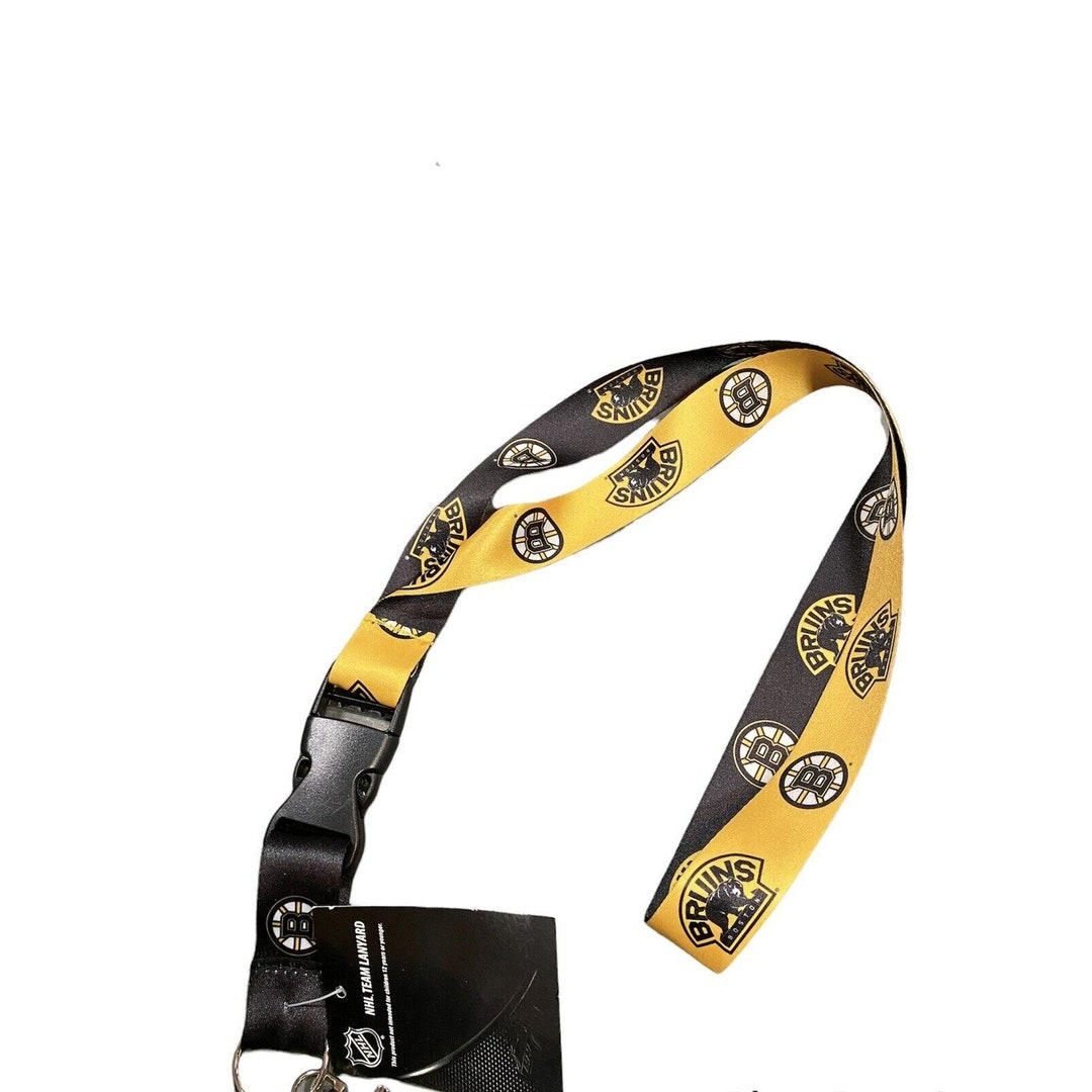 NEW Boston Bruins 2 Tone Lanyard Keychain NHL Licensed With Clip New - Etsy