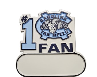 North Carolina UNC Tar Heels #1 Fan Magnet #1 Tar Heels Fan Size 3 By 3 New NCAA