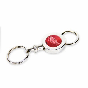 Detroit Red Wings Keychain Keyring Quick Release Valet Solid Metal Construction