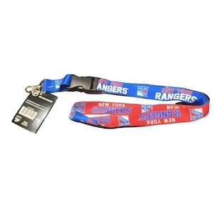 New York Rangers Lanyard Keychain With Clip Rev 2 Sided Design NHL Licensed NEW