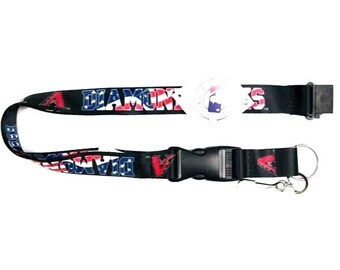 Arizona Diamondbacks Lanyard Keychain Independence USA Flag Design Red White Blue New With team Logo