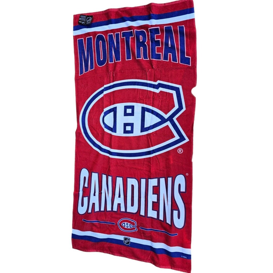 Montreal Canadiens Beach Towel Cotton Pool Bath Towel 60x30 Team Colors With Team Logonwt NHL