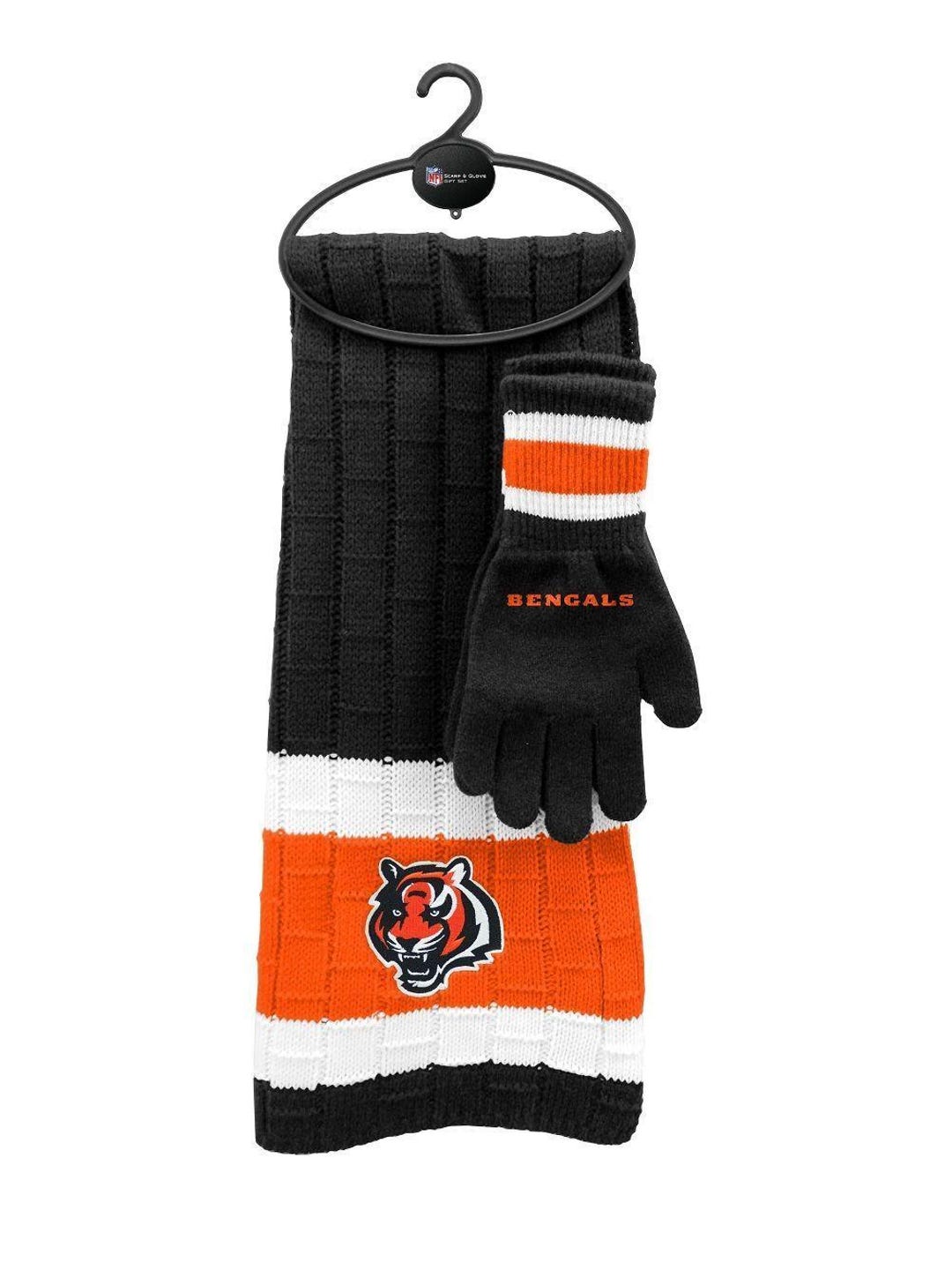 Cincinnati Bengals Knit Scarf and Gloves Set 10