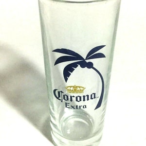 Corona Extra Palm Tree Style Shot Glass Shooters Cordial 2.5 Oz