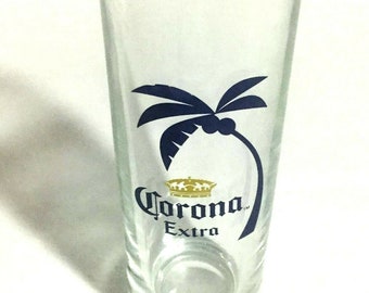 Corona Extra Palm Tree Style Shot Glass Shooters Cordial 2.5 Oz