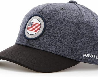 PGA Pro Series Tour Golf Hat Adjustable Gray & Black Moisture Wicking Adult New