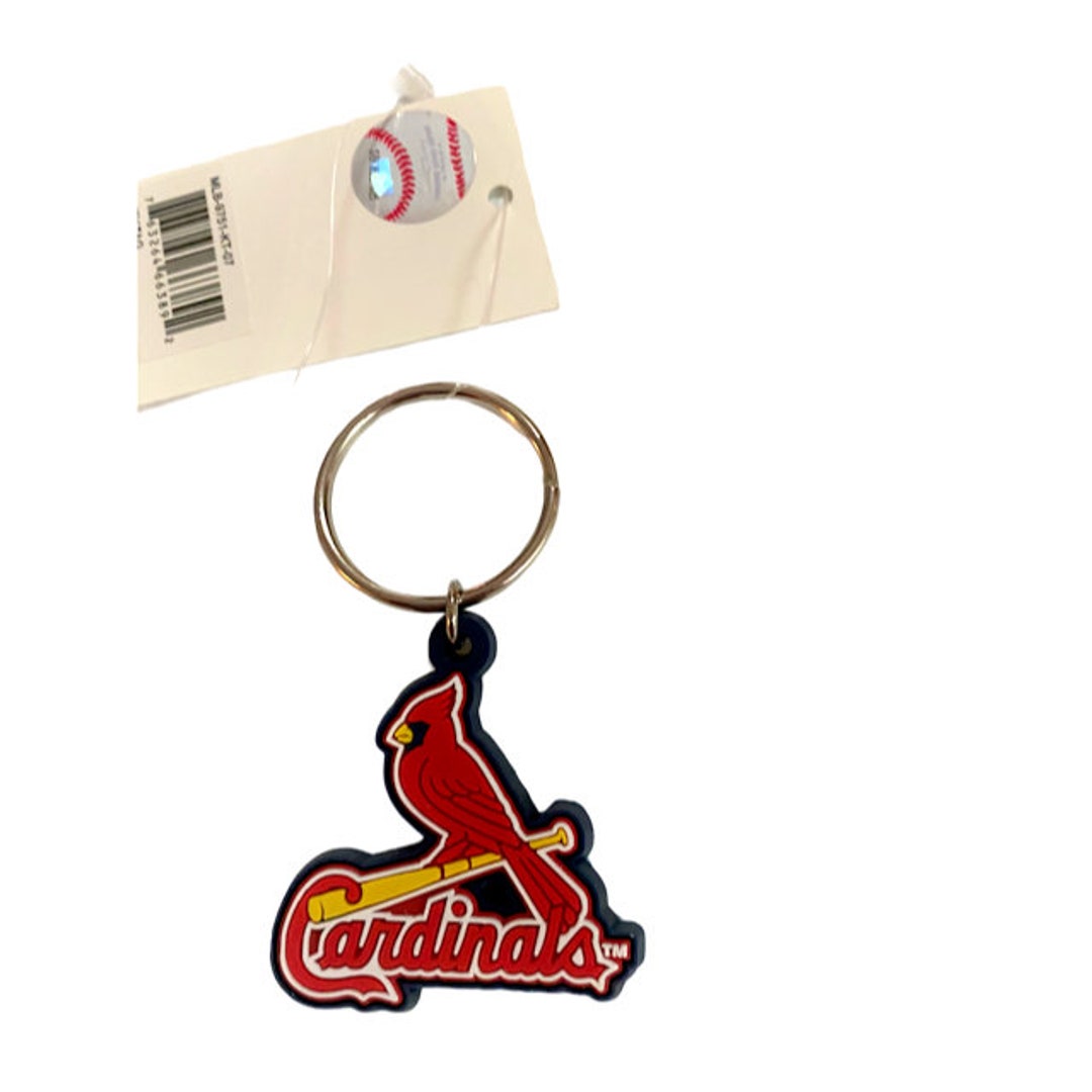 St Louis Cardinals Flexible Rubber Keychain Keyring Bird on Etsy