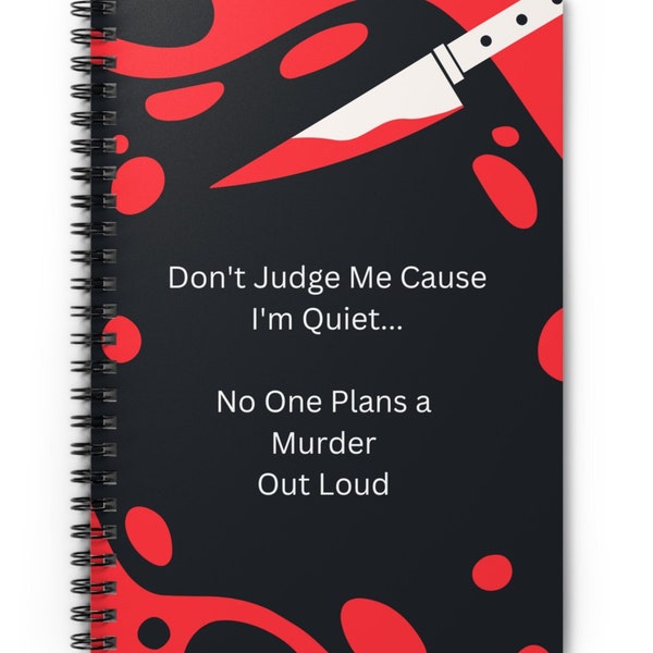 Don't judge me Spiral Notebook - Ruled Line