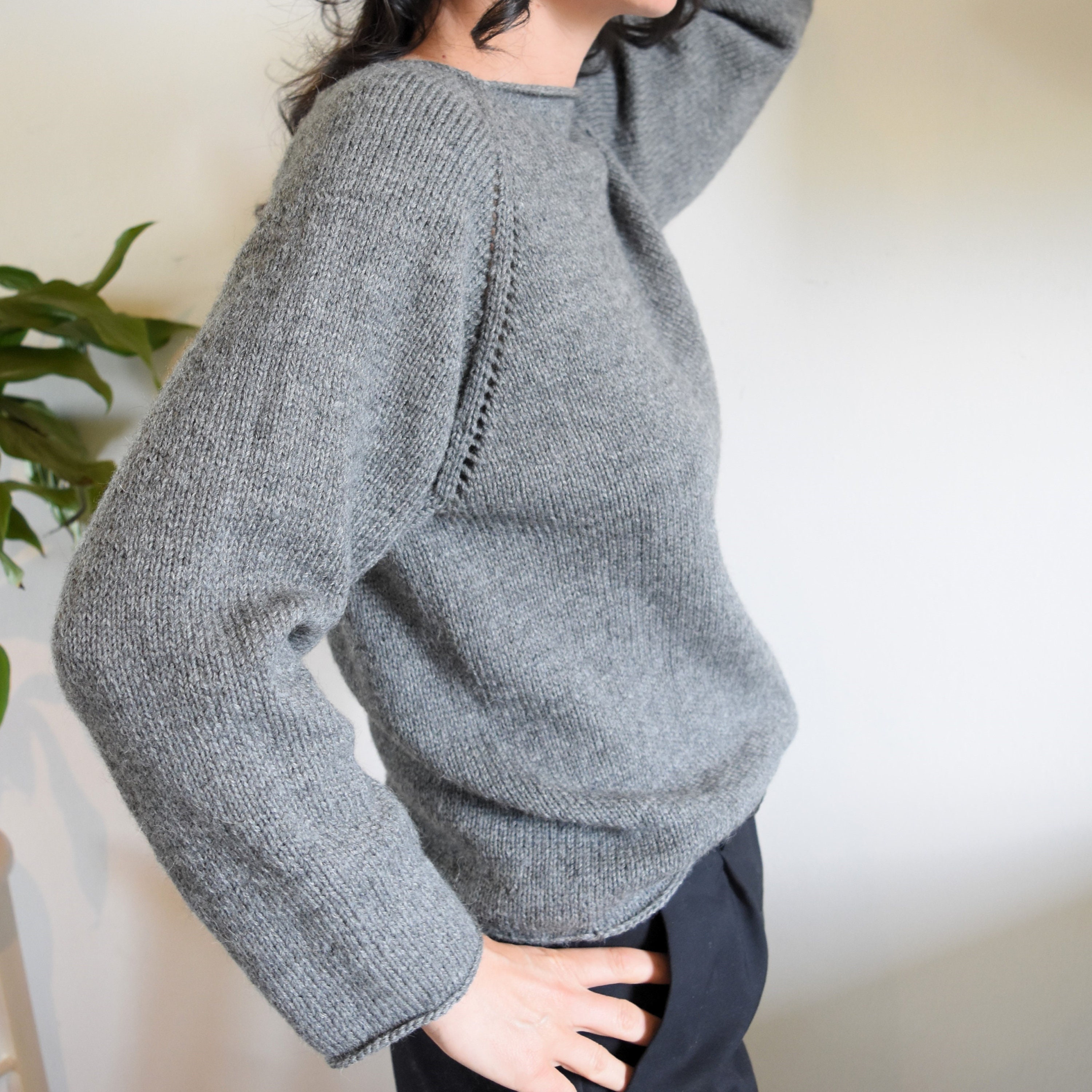 Beginner Raglan Sweater Knitting Pattern - Top-down Seamless Pullover ...