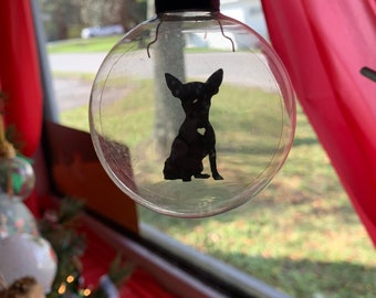 chiweenie ornament