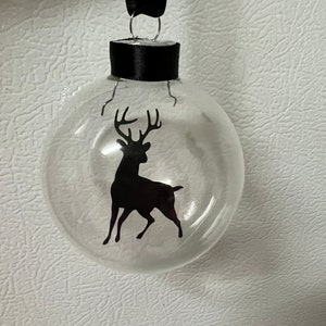 Floating Stag Silhouette 2.5 Ornament