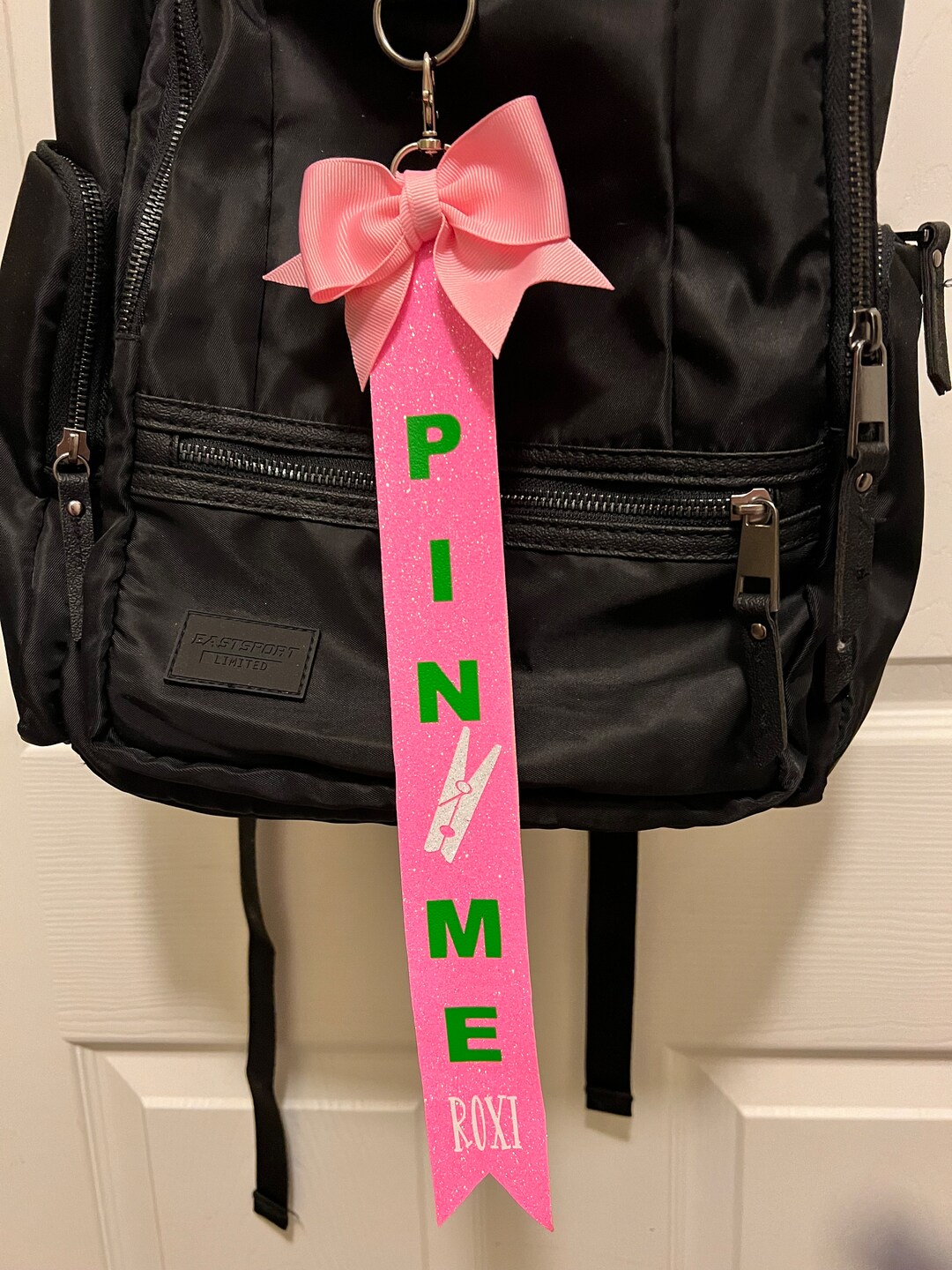Personalized Cheer/sports Pin Me Ribbon With Bow - Etsy
