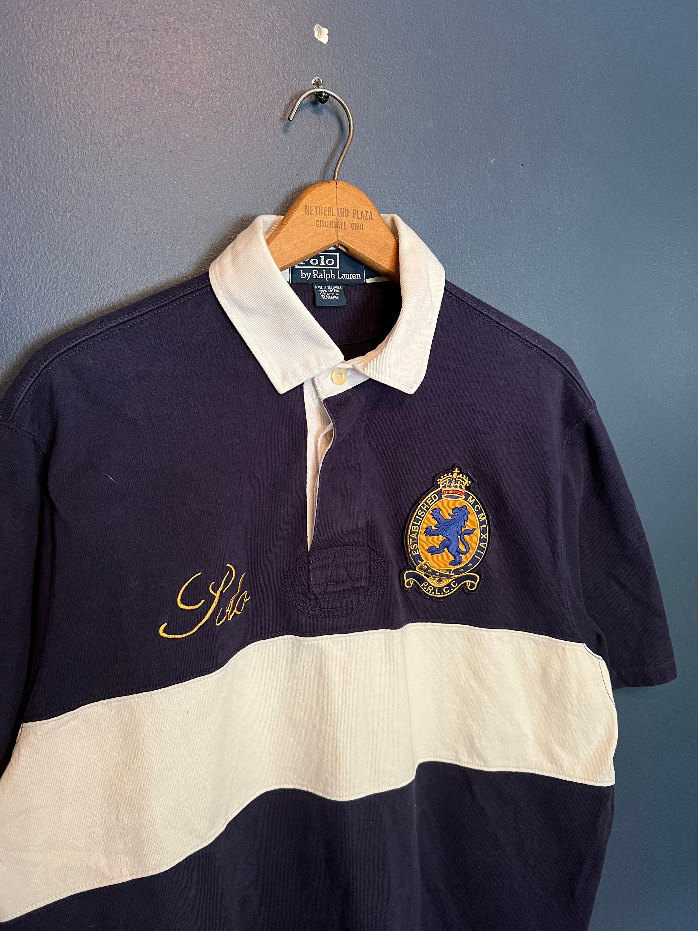 Vintage 90s Polo Ralph Lauren Cotton Polo Shirt Size Medium - Etsy