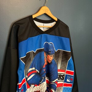 Vintage 90s Jersey NY RANGERS Hockey Leetch Ccm T-shirt Large 