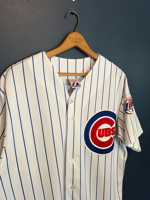 Chicago Cubs Jersey Vintage MAJESTIC Size 3XL XXXL Made in USA Mens Blue Red