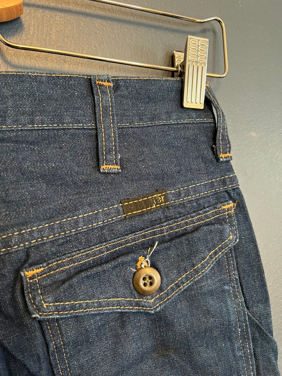 Vintage 70’s Wrangler Cargo Pocket Blue Jeans Wom… - image 4