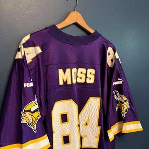 2000 Randy Moss Minnesota Vikings Authentic Puma NFL Jersey Size 54 XXL –  Rare VNTG