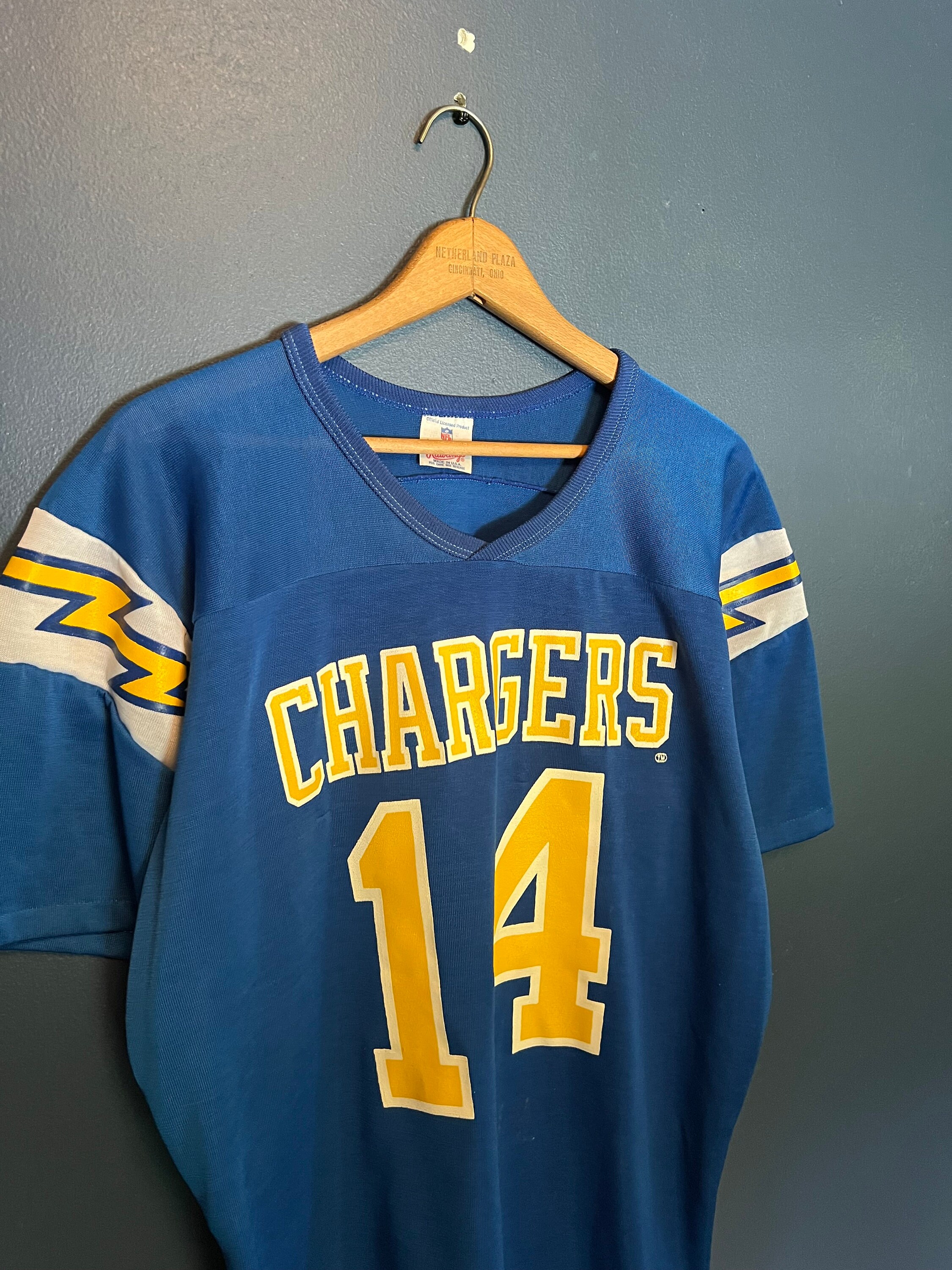 Vintage San Diego Chargers 40th Anniversary Football Jersey Authentic Sewn