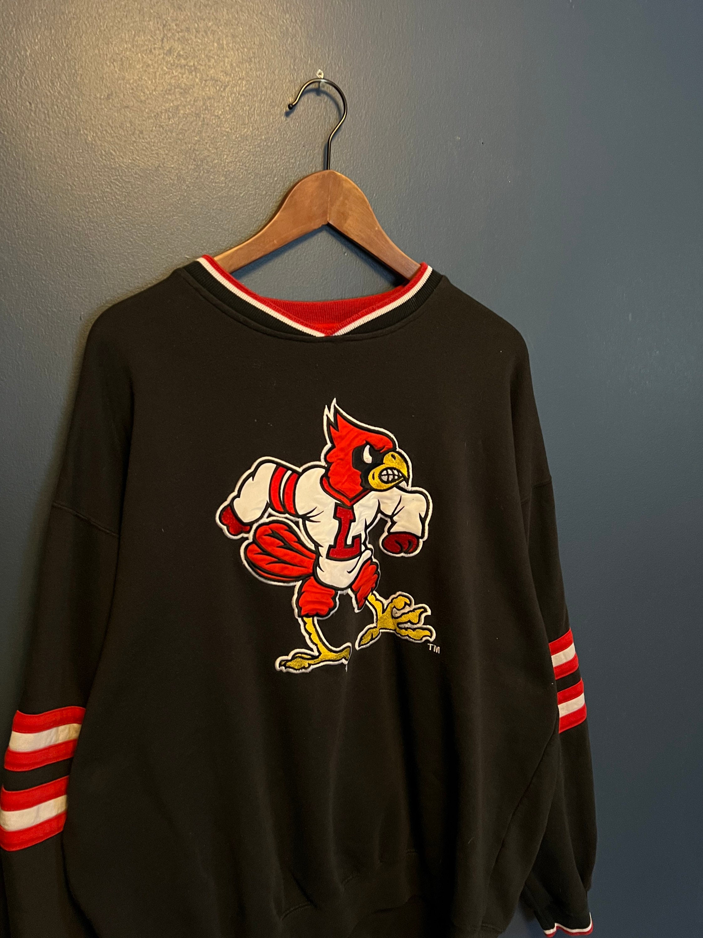 Vintage 90’s Louisville Cardinals Sweatshirt Crewneck NCAA University Of  Louisville Sweatshirt