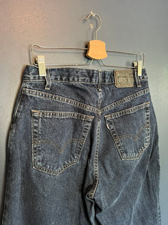 Vintage Mens Levi's Silvertab Purple Label 90's Baggy Black Jeans Size  36x25 USA