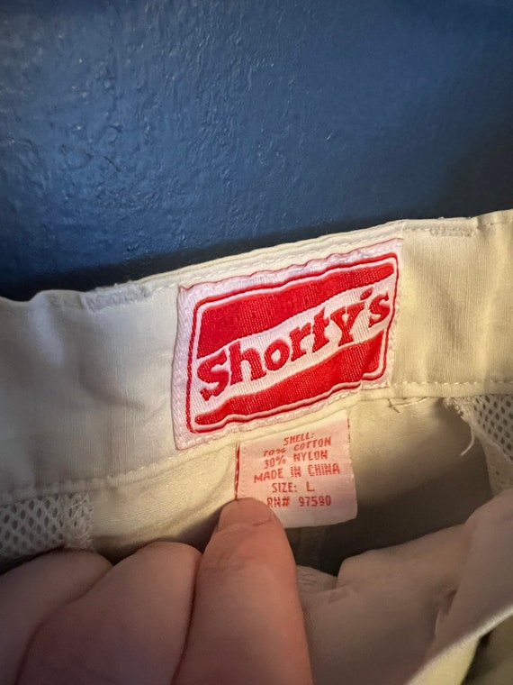 Vintage 90’s Shortys Chad Muska White Zip Off Car… - image 4