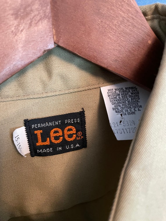 Vintage 80’s Lee USA Made Permanent Press Khaki W… - image 2