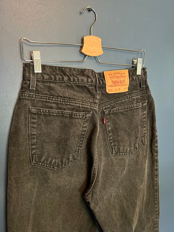 Vintage 90’s Levi’s 521 Black Denim Jeans Size 14