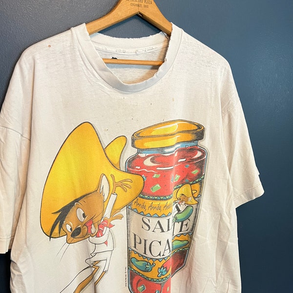 Vintage 90er Jahre Speedy Gonzales Salsa Picante Tee Größe XL