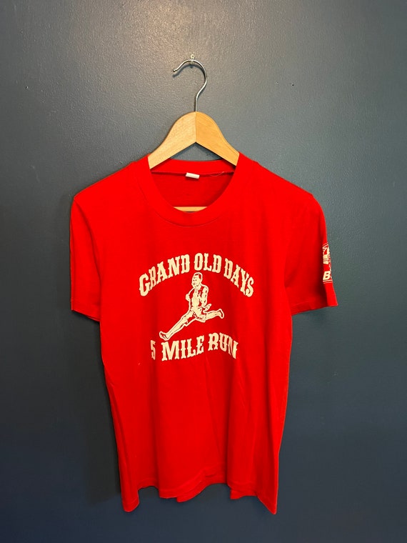 Vintage 80’s Grand Ole Days 5 Mile Run T Shirt Te… - image 2