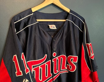 Vintage Majestic Minnesota Twins Classic Mesh Baseball Jersey Shirt Adult  Medium