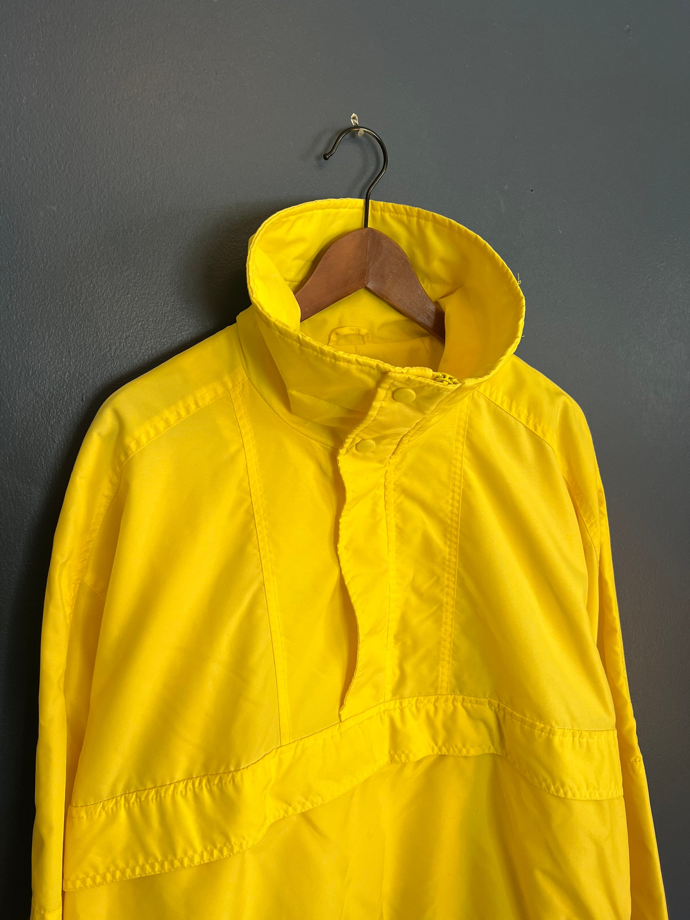 Yellow pullover shop rain jacket