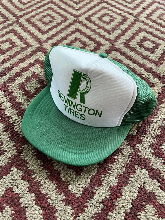 REMINGTON TIRES PURSCHKE OIL CO VINTAGE SNAPBACK TRUC… Gem